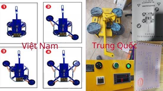 So sánh máy nâng kính Việt Nam - Trung Quốc